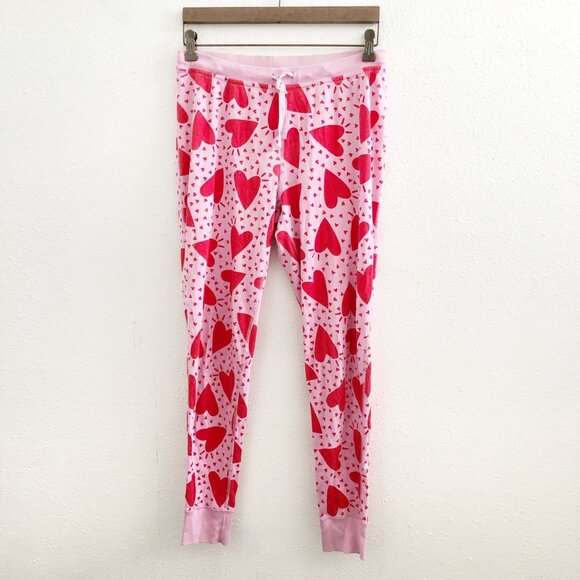 HANNA ANDERSSON Pajama Pants Hearts On Hearts Size Medium - Picture 1 of 9